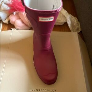 Hunter Pink Rain Boot